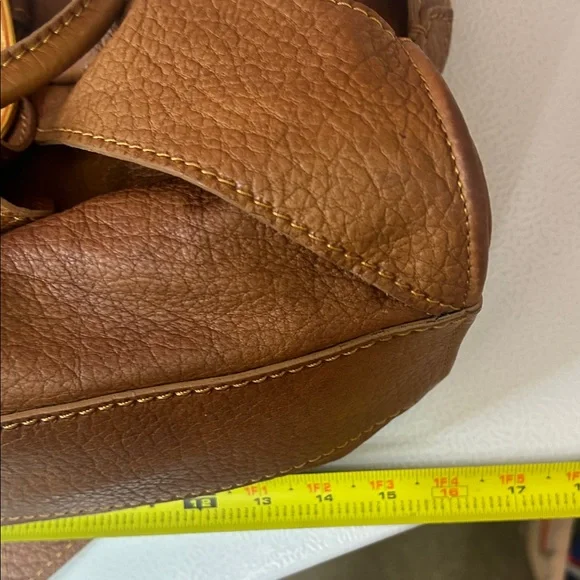 Valentino Garavani Brown Leather Satchel with COA - Picture 12 of 14